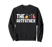 The Artfather Funny Art Teacher Dad Father's Day Daddy Sweatshirt