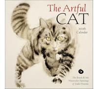 The Artful Cat 2026 Wall Calendar: Brush & Ink Watercolor Paintings