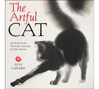 The Artful Cat 2027 Wall Calendar : Brush and Ink Watercolor Paintings