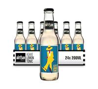 The Artisan Drinks Company Agave Lemon Tonic Water - 200mlx24 Tonic Water Bottles - A Unique Bitter Lemon Ideal for Mixing