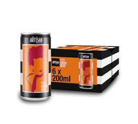 The Artisan Drinks Company Fiery Ginger Beer - 200mlx6 Cans - Natural Ingredients - Ginger Beer Soft Drinks or Mixer that Pairs With Rum, Bourbon & Vodka