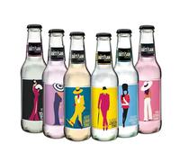 The Artisan Drinks Company Tonic Water Taster Pack - 200mlx6 Bottles - Gin - Classic London, Skinny London, Yuzu Tokyo, Pink Citrus, Violet Blossom & Agave Lemon Flavours