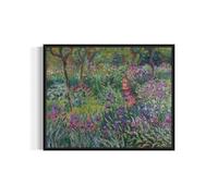 The Artist’s Garden Claude Monet Wall Art Print Poster, Impressionist Painting Wall Art Wall Decor, for Bedroom and Living room Bathroom Decor 115 (The Artist’s Garden, 8 x 10 inches, Unframed)