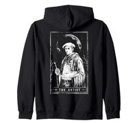 The Artist Tarot Card Vintage Painter Creative Art Lover Zip Hoodie