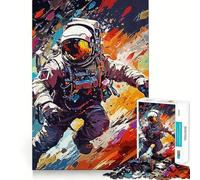 The Artistic Side of Space Teenagers 1000 Piece Jigsaw Puzzle Think Smart Toy Bonding Time Smooth Cut Santa Wish List (38x26cm)