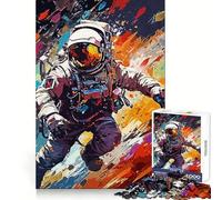 The Artistic Side of Space Teenagers 1000 Piece Jigsaw Puzzle Think Smart Toy Bonding Time Smooth Cut Santa Wish List (38x26cm)