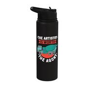 The Artistry is Worth the Agony Concrete Finisher Stainless Steel Insulated Water Bottle