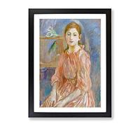 The Artist'S Daughter By Berthe Morisot Classic Painting Framed Print | A3 Black Framed Wall Art | Ready to Hang | Classic Historical Picture | Living Room Bedroom Lounge Office