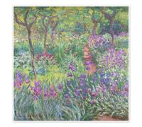 The Artist's Garden at Giverny, 1900 Poster by Claude Monet 60 x 60 cm Green Wall art Wall decor