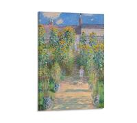 The Artist's Garden at Vetheuil, 1880 by Claude Monet Wall Art Prints Poster Home Decor Poster Wall Art Hanging Picture Print Decorative Painting Posters 16x24inch(40x60cm)