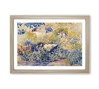 The Artist's Garden by Henri-Edmond Cross Framed Print | A2 Oak Framed Wall Art | Ready to Hang | Modern Religious Picture | Living Room Bedroom Lounge Office