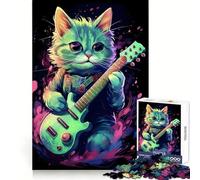 The Asheera Cat Jigsaw Puzzles 1000 Pieces for Teenagers Think Game Peaceful Time Quality Edge Perfect Present (38x26cm)