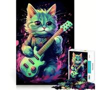 The Asheera Cat Jigsaw Puzzles 1000 Pieces for Teenagers Think Game Peaceful Time Quality Edge Perfect Present (38x26cm)