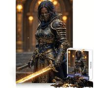 The Assassin Knight 1000 Piece Jigsaws for Teenagers Puzzle Mind Challenge Toy Calm Pastime Precise Cut Lovely Gift (38x52cm)
