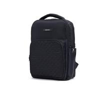 THE ASSEMBLY Pixel Backpack for Laptop and Travel | Quilted Front Pocket, Organized Compartments | Work, College & Everyday Use, Black, L, Modern