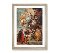 The Assumption Of The Virgin By Peter Paul Rubens Classic Painting Framed Print | A2 Oak Framed Wall Art | Ready to Hang | Classic Historical Picture | Living Room Bedroom Lounge Office