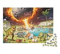 The Asteroid Impact in Yucatan Wooden Jigsaw Puzzle Waterproof 1000 Piece Puzzles for Adults Colourful Home Decoration