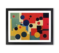The Astonishing Modern Abstract Art Framed Wall Art Print A2 Black