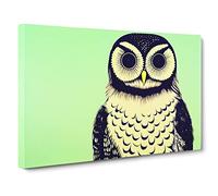 The Astonishing Owl Canvas Wall Art Print 30x20 Inch