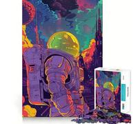 The Astronaut Jigsaw Puzzles for Teenagers 1000 Brain Workout Toy Simple Fun Image Assembly Cherished Gift (50x75cm)