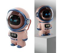 The Astronaut Speaker, AI Intelligent Voice Speaker Clock Small Night Light Birthday Gift, Design to Meet Various Daily Needs (Pink)