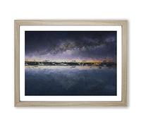 The Atacama Desert In Chile In Abstract Modern Art Framed Print | A3 Oak Framed Wall Art | Ready to Hang | Abstract Landscape Picture | Living Room Bedroom Lounge Office
