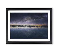 The Atacama Desert In Chile In Abstract Modern Art Framed Print | A4 Black Framed Wall Art | Ready to Hang | Abstract Landscape Picture | Living Room Bedroom Lounge Office