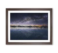The Atacama Desert In Chile In Abstract Modern Art Framed Print | A4 Walnut Framed Wall Art | Ready to Hang | Abstract Landscape Picture | Living Room Bedroom Lounge Office
