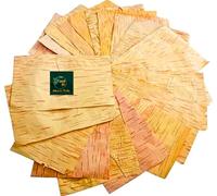 The Atharva-Veda size bhojpatra original leaf, bhoj patra sheets(25 * 18 cm, 40pc) | bhurjpatra leaf, bhojpatra for writing yantra | Complete bhoj patra big size paper for pooja