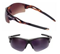 "The Athlete" 2 Pair of Precision Sport Wrap Bifocal Sunglasses - Reading Sunglasses for Men and Women - Black/Tortoise - 3.00