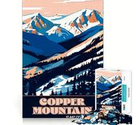 The Athlete's Mountain - Copper Mountain Jigsaw Puzzles for Adults 1000 Piece Memory Boost Cozy Time Pattern Assembly Santa Wish List (50x75cm)