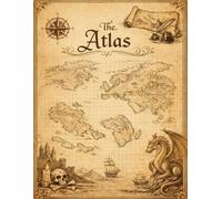 The Atlas: RPG Graph Paper & Hex Grid Notebook • 0.25" Square Grid + 0.5" Hex Grid • 60 Sheets • Large 8.5 x 11 • Dungeon Mapping & World Building