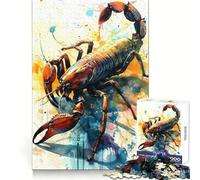 The Attacking Scorpio Teenager Jigsaw Puzzles 1000 Pieces Memory Boost Home Activity Pattern Assembly Perfect Present (38x26cm)