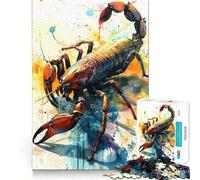 The Attacking Scorpio Teenager Jigsaw Puzzles 1000 Pieces Memory Boost Home Activity Pattern Assembly Perfect Present (38x26cm)