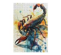 The Attacking Scorpio Themed Wooden Jigsaw Puzzle for Adults, 300 PCS