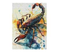 The Attacking Scorpio Themed Wooden Jigsaw Puzzle for Adults, 500 PCS