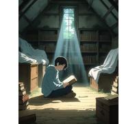 The Attic Library: 180-Page Dotted Grid Journal for Hidden Stories, Bright Ideas & Cozy Days (7.5" x 9.25")