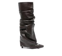 The Attico 95mm Juno boots - Brown 37