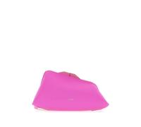 The Attico asymmetric clutch bag - Pink One Size