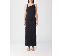 THE ATTICO Asymmetric Neckline Viscose Midi Sheath Dress - Size: 42 - female