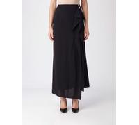 THE ATTICO Asymmetric Virgin Wool Maxi Skirt with Ruffles - Size: 38 - female