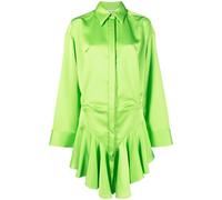 The Attico Candice asymmetric mini dress - Green 38-40