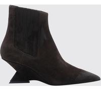 THE ATTICO Cheope Suede Chelsea Boots with Wedge Heel - Size: 39 - female
