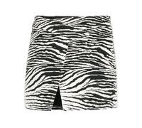 The Attico Clow zebra-print miniskirt - White 38