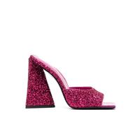The Attico Devon 115mm glitter mules - Pink 36-36.5-37-37.5-38-39