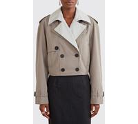THE ATTICO Double-breasted Cotton Blend Trench Coat - Size: 44 - female