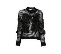 The Attico feather-appliqué sweater - Black 40