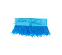 The Attico feather embellished belt - Blue One Size