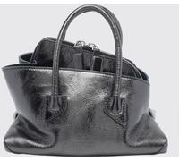 THE ATTICO La Passeggiata Mini Crackled Leather Bag with Removable Strap - Size: OS - female