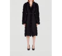 THE ATTICO Long Robe Coat in Alpaca Wool with a Tie Belt - Size: 38 - female